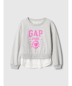 babyGap ヴィンテージソフト レイヤード GAPロゴ スウェット・トレーナー