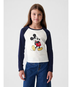 GapKids ディズニー ミッキーマウス ラグランTシャツ