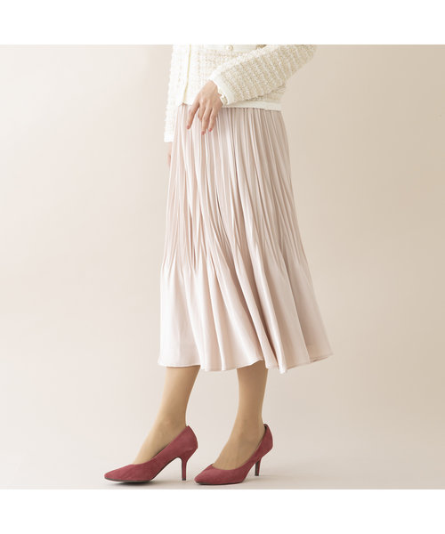 消しプリーツフレアスカート | Rose Tiara（ローズティアラ）の通販