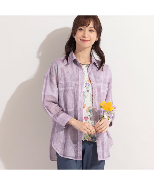 コットンボイル・ムラ染めシャツ | Junior online shop（ジュニアー