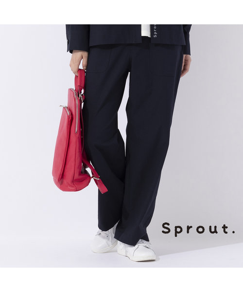 【Sprout.】ツイル　パッチポケットパンツ［セットアップ可］