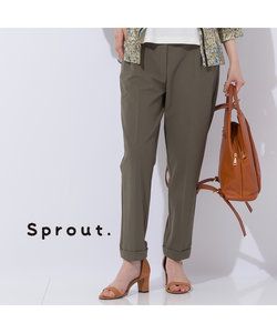 【Sprout.】ドライタッチ　センタープリーツパンツ