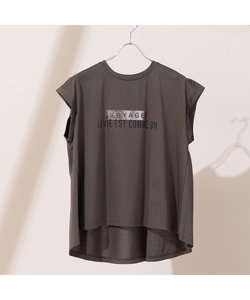 【S・Mサイズ】綿100％　フレアシルエットロゴTシャツ