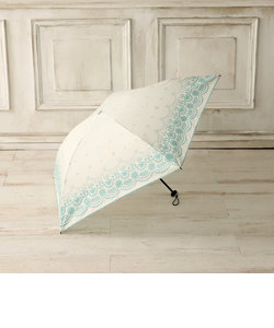 グラデーションスカラップ柄晴雨兼用軽量折りたたみ傘 雨傘