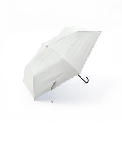 スカラップドット晴雨兼用折りたたみ傘 日傘