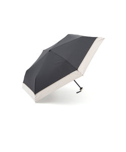 ヘムストライプ晴雨兼用折りたたみ傘 日傘
