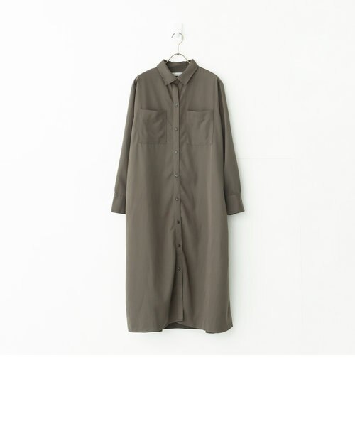 とろみポケット付きシャツワンピース Afternoon Tea Living アフタヌーンティー リビング の通販 Mall