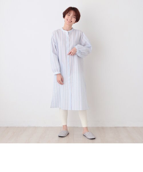 送料無料 ストライプワンピースパジャマ 正規激安 Thecomfortzonesoulfood Com