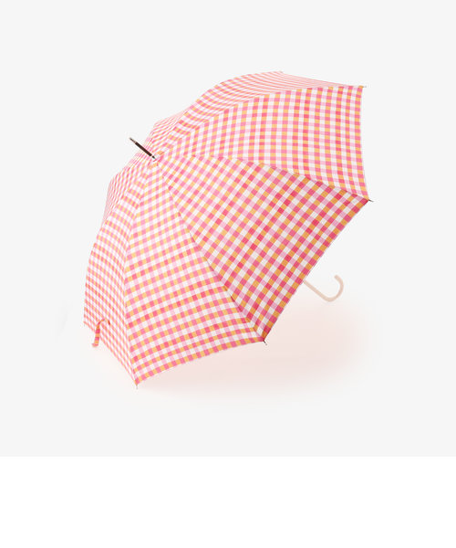 ギンガムチェック長傘 雨傘