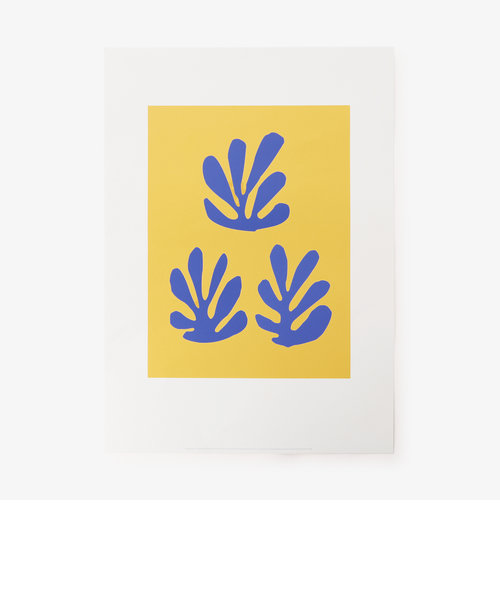青いシートと黄色い背景/アートポスター/アンリ・マティス