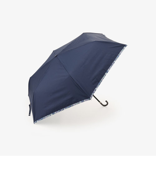 内側小花晴雨兼用折りたたみ傘 日傘