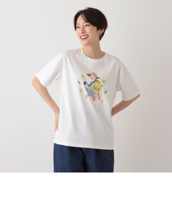 巾着ポーチ付きTシャツ/miyo tsuchiya