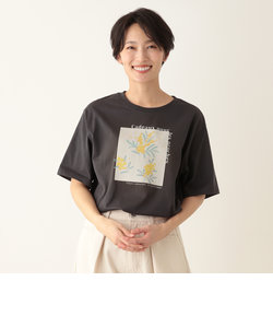 フラワーTシャツ/ミモザ