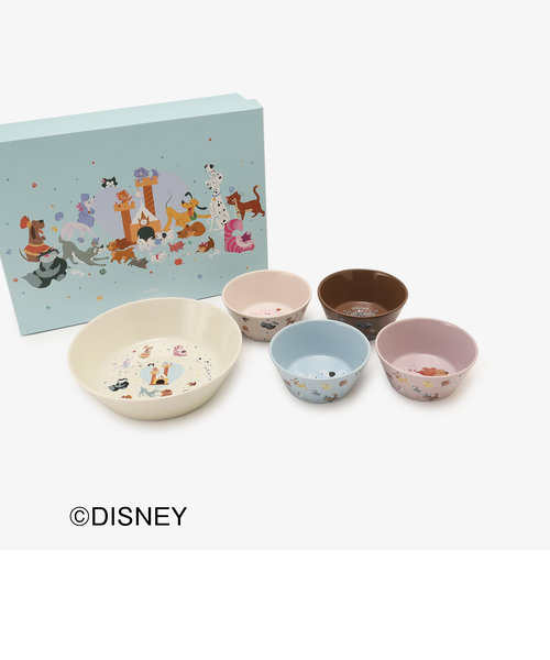 ボウル5個セット/Disney CATS＆DOGS COLLECTION