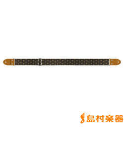 LST28CC1 ストラップ ギター・ベース用 王華 しっく/黒
