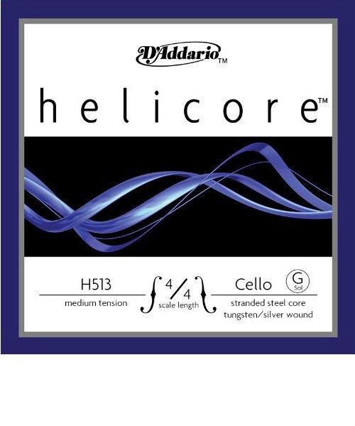 H513 チェロ弦 Helicore Cello Strings ミディアムテンション 4/4スケール G線 【バラ弦1本】 島村楽器
