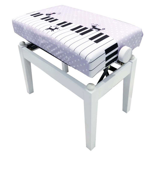 PIC-A PN-PU ピアノ椅子カバー EMUL PBENCH用 ピアノネコ柄