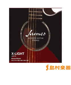 JAGXL アコースティックギター用セット弦 010-047 エクストラライトゲージ 【アコギ・フォークギター弦】