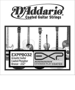EXPPB032 アコースティックギター弦 EXP Coated Phosphor Bronze Round Wound 032 【バラ弦1本】