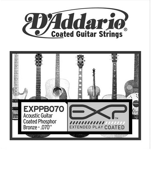 EXPPB070 アコースティックギター弦 EXP Coated Phosphor Bronze Round Wound 070 【バラ弦1本】