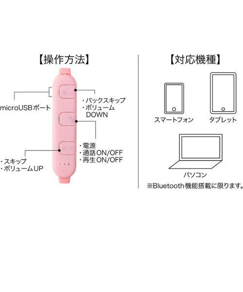 出色 □Bluetooth XG-12 ピンク カナル型ワイヤレスイヤホン nmef.com