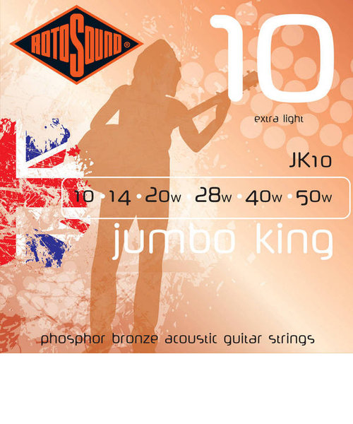 JK10 アコースティックギター弦(6弦)