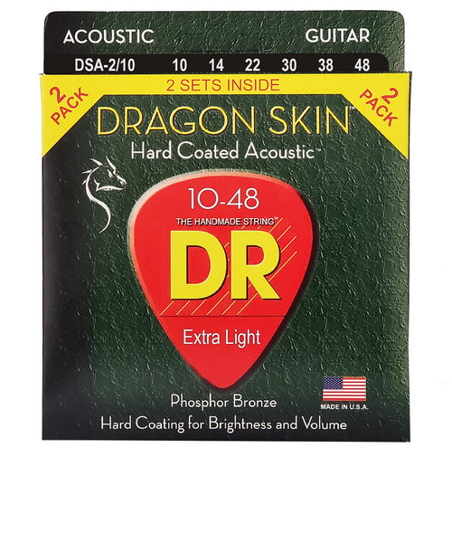 DRAGON SKIN DSA-2/10 2PACK Extra Light 010-048 