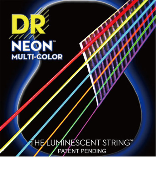NMCA-11 NEON MULTI-COLOR Custom Light 011-050 アコースティックギター コーティング弦