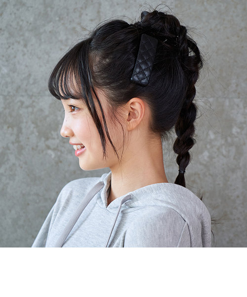 【WEB・一部店舗限定】キルティングヘアクリップ