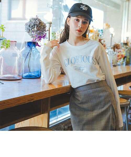 コットン100%】レタリングロゴ長袖Tシャツ | Lovetoxic 