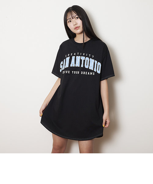 【接触冷感】Tシャツワンピース