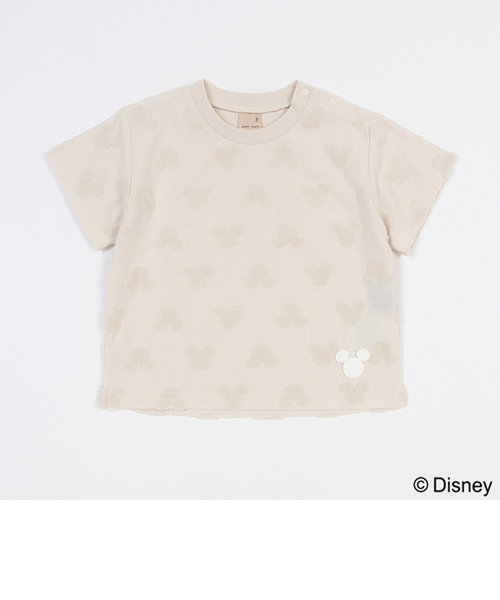【Disney】パイルジャガード柄Tシャツ
