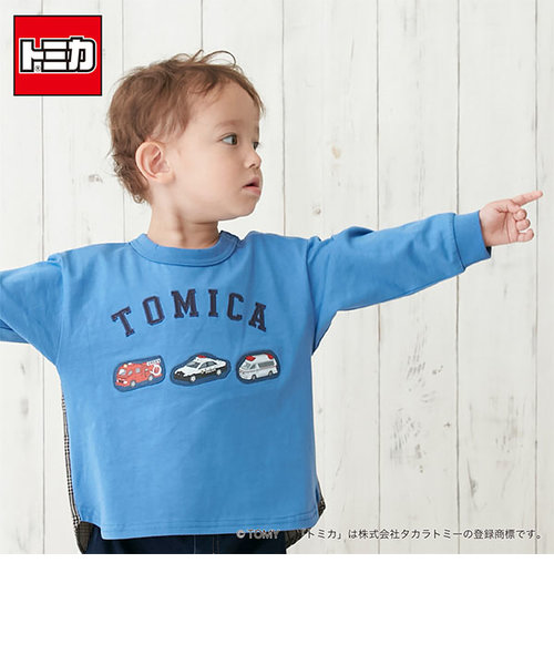 【TOMICA】後布帛長袖Tシャツ