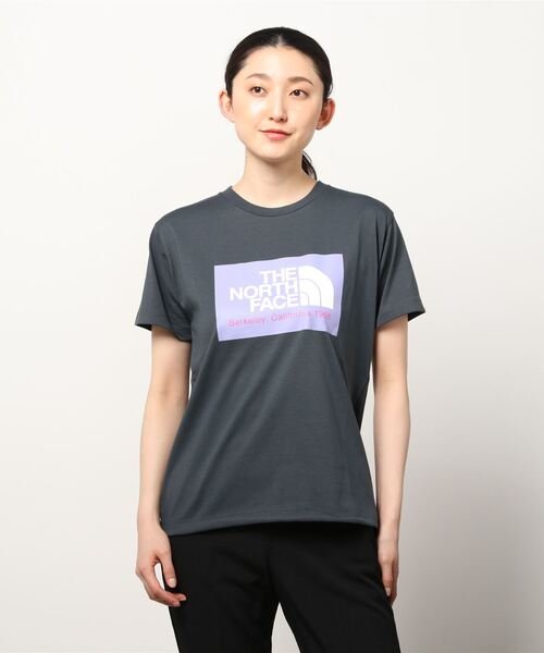 THE NORTH FACE(ザノースフェイス)ﾚﾃﾞｨｰｽ/半袖Tｼｬﾂ/ ﾙｰｽﾞｼﾙｴｯﾄ/ﾌﾛﾝﾄ