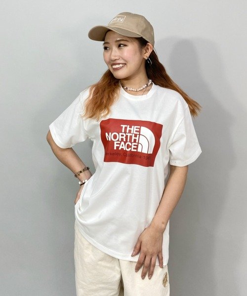 THE NORTH FACE(ザノースフェイス)ﾚﾃﾞｨｰｽ/半袖Tｼｬﾂ/ ﾙｰｽﾞｼﾙｴｯﾄ/ﾌﾛﾝﾄ ...