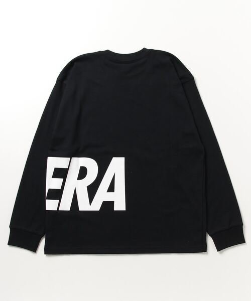 ムラサキスポーツ別注】NEW ERA(ニューエラ)ﾒﾝｽﾞ/長袖Tｼｬﾂ/ﾊﾞｯｸﾌﾟﾘﾝﾄﾛﾝ