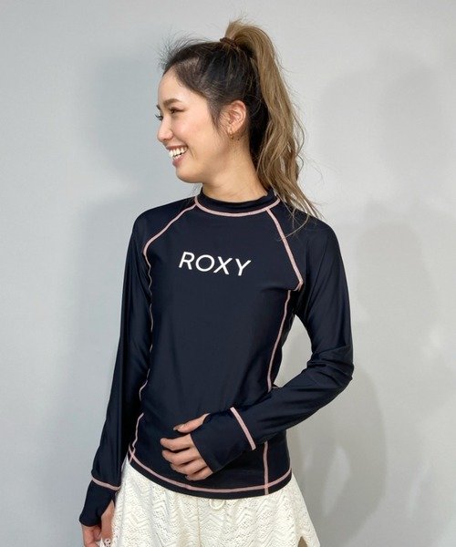 ROXY(ロキシー)ﾚﾃﾞｨｰｽ/長袖ﾗｯｼｭｶﾞｰﾄﾞ/ﾌｨｯﾄﾀｲﾌﾟ/UVケア/速乾性