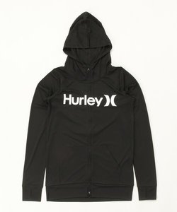 Hurley(ハーレー)ﾚﾃﾞｨｰｽ/長袖･ﾊﾟｰｶｰ/UVｶｯﾄ/ﾗｯｼｭｶﾞｰﾄﾞ/水陸両用/RASH ONE AND ONLY FZ HOODIE(ﾗｯｼｭｶﾞｰﾄ ﾜﾝｱﾝﾄﾞｵﾝﾘｰ ﾌﾙｼﾞｯﾌﾟ ﾌｰﾃﾞｨｰ)/WRG2320015/水着/速乾/ムラサキスポーツ
