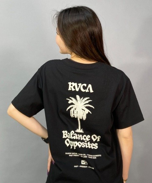 RVCA(ルーカ )半袖Tシャツ/ルーズフィット/オーバーサイズ/BD043-218/レディース/ムラサキスポーツ