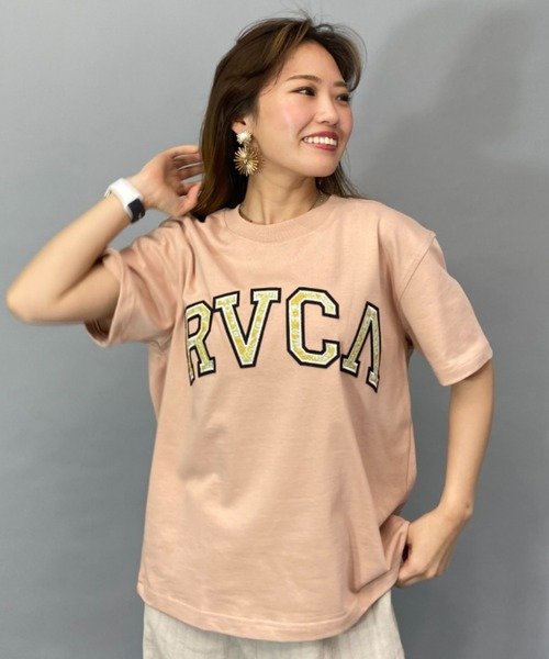 RVCA(ルーカ )半袖Tシャツ/ルーズフィット/オーバーサイズ/BD043-221/2023モデル/レディース/ムラサキスポーツ