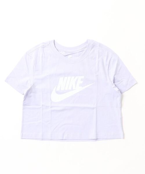 NIKE(ナイキ)ﾚﾃﾞｨｰｽ/半袖Tｼｬﾂ/ﾙｰｽﾞｼﾙｴｯﾄ/ｸﾛｯﾌﾟﾄﾞ丈/W TEE ESSNTL CRP