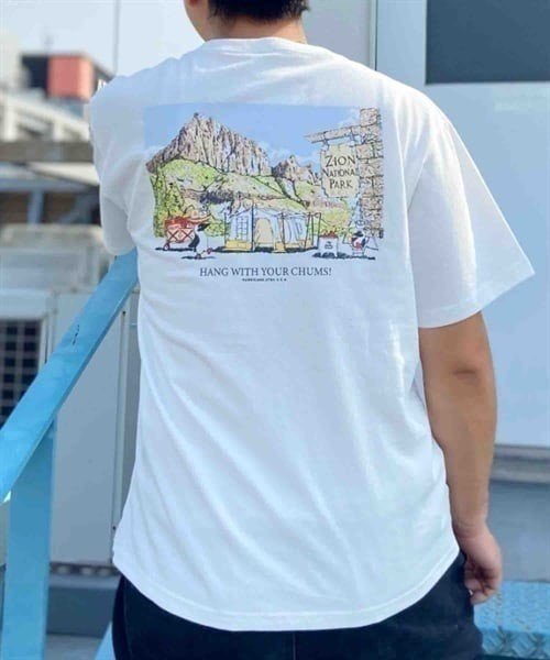 CHUMS(チャムス)ﾒﾝｽﾞ/半袖Tｼｬﾂ/CHUMS Zion Camping T-Shirt/CH01-2393/ﾚﾃﾞｨｰｽ/ﾕﾆｾｯｸｽ/ムラサキスポーツ
