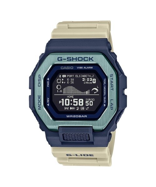 G-SHOCK(ジーショック)腕時計/ウォッチ/20気圧防水/G-LIDE(Gライド) スマートフォンリンク/タイドグラフ/ムーンデーター/GBX-100TT-2JF/ユニセックス/メンズ/レディース/ムラサキスポーツ/正規代理店