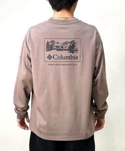 【ムラサキスポーツ別注】Columbia(コロンビア)/長袖Tシャツ/オーバーシルエット/バックプリント/PM4853/ユニセックス/メンズ/レディース/ムラサキスポーツ/