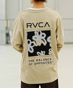 RVCA(ルーカ) /長袖Tシャツ/スクエアロゴTシャツ/オーバーサイズ/クルーネック/BD042-065/ユニセックス/メンズ/レディース/ムラサキスポーツ