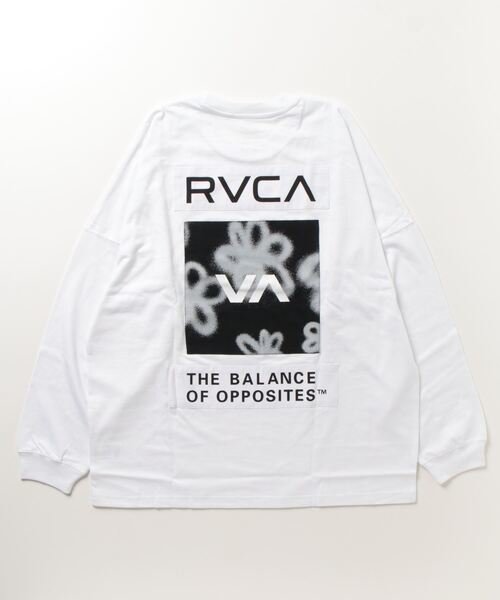 RVCA(ルーカ) /長袖Tシャツ/スクエアロゴTシャツ/オーバーサイズ