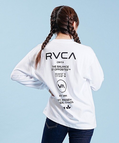 ムラサキスポーツ別注】RVCA(ルーカ)長袖Tｼｬﾂ/ﾛﾝｸﾞｽﾘｰﾌﾞTｼｬﾂ/ﾙｰｽﾞｼﾙｴｯﾄ