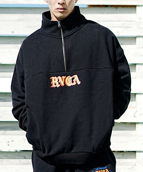 RVCA ルーカ ハーフジップ ビッグシルエット スウェット ジャケット