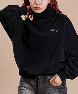 RVCA(ルーカ)長袖トレーナー/ハイネック/ルーズシルエット/BD044-152/ﾚﾃﾞｨｰｽ/ムラサキスポーッ