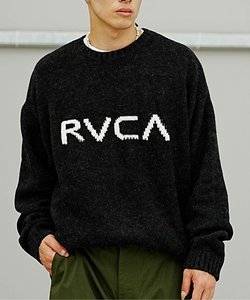 RVCA(ルーカ)ロゴニット/クルーネック/アクリルニット/グラデーションニット/BD042-421/ﾒﾝｽﾞ･ﾚﾃﾞｨｰｽ･ﾕﾆｾｯｸｽ/ムラサキスポーツ